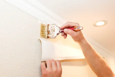 Pose de papier peint à Courmemin — revêtements muraux et toiles de verre